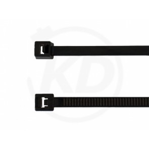 Kabelbinder 3,6 x 140 mm, schwarz, 100 Stk.